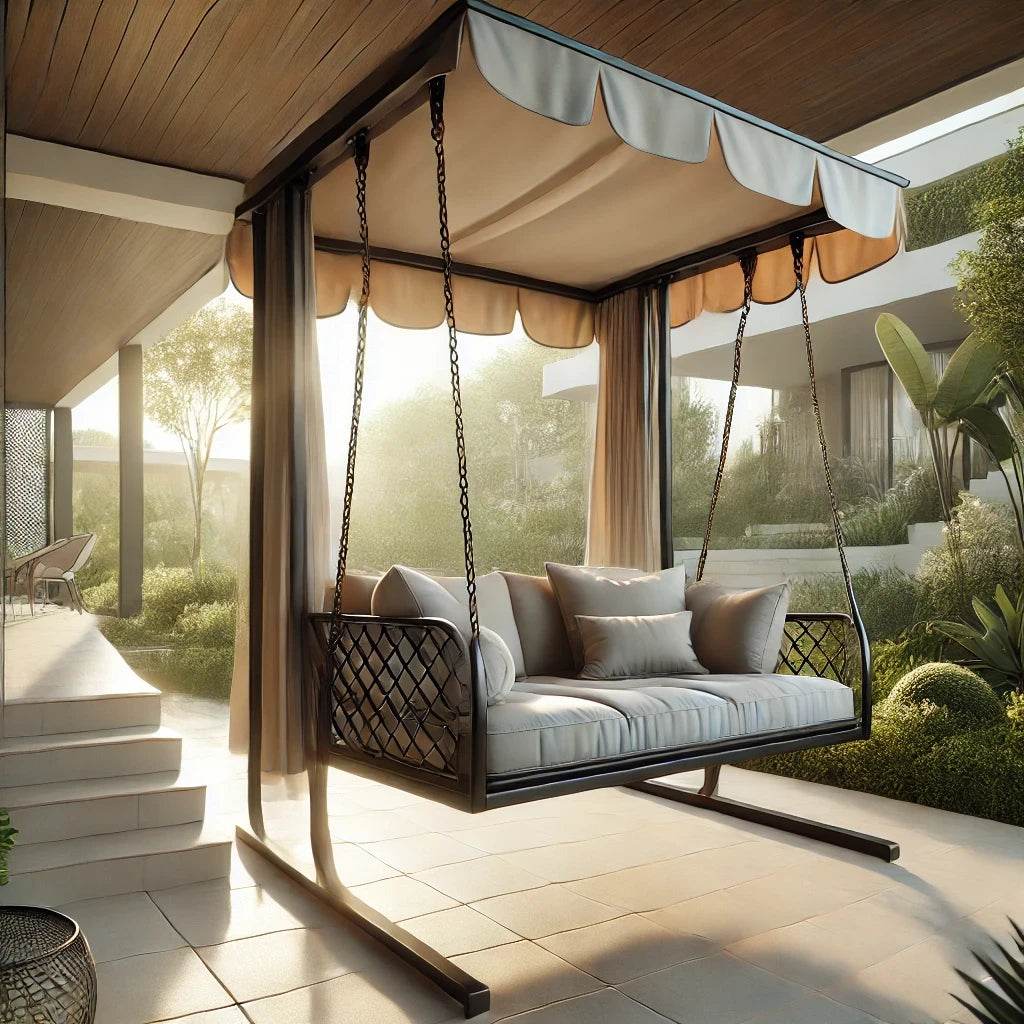 Hollywoodschaukeln und Gartenschaukeln