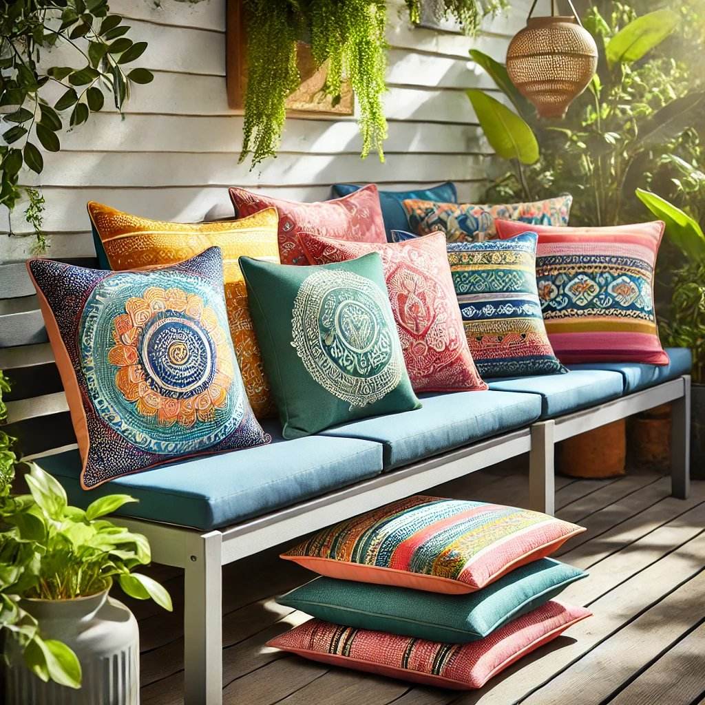 Auflagen und Kissen für Gartenmöbel