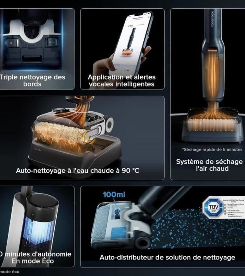 Aspirateur Roborock F25 Ace Combo (2)