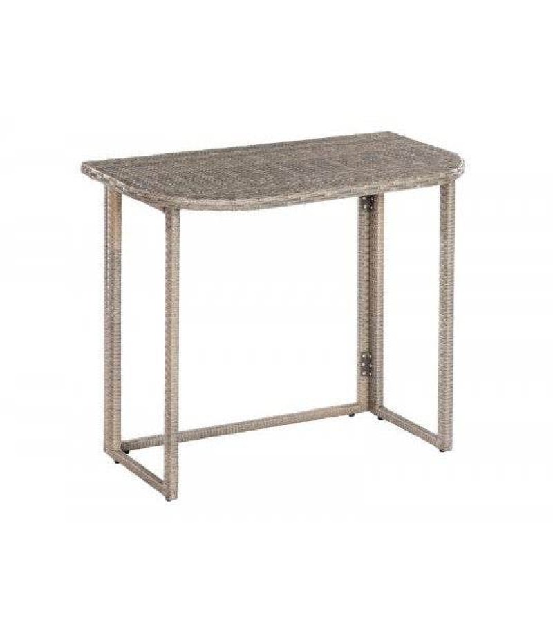 Eckbank Set BREGENZ 2-teilig, Stahl + Polyrattan grau-beige, mit Polster (5)